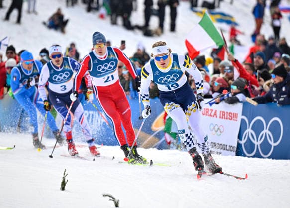 VAL DI FIEMME, ITALY 20260210 Sweden s Edvin Anger during the men s sprint quarter-final at the Winter Olympics in Val di Fiemme, Italy. *** The image is included in the SPORTS PACKAGE. For others PAYMENT IMAGE *** VAL DI FIEMME ITALY x10430x *** VAL DI FIEMME, ITALY 20260210 Sweden s Edvin Anger during the men s sprint quarter final at the Winter Olympics in Val di Fiemme, Italy The image is included in the SPORTS PACKAGE For others PAYMENT IMAGE VAL DI FIEMME ITALY x10430x  Copyright: xChristinexOlsson TTx 2026 OLYMPICS SKIING SPRINT