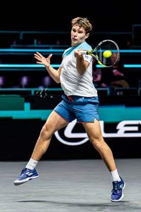 2026-02-10 ABN AMRO Open - Day Two ROTTERDAM, NETHERLANDS - FEBRUARY 10: Mees Rottgering competing during Day Two of the ABN AMRO Open at Rotterdam Ahoy on February 10, 2026 in Rotterdam, Netherlands. (Photo by Gabriel Calvino Alonso BSR Agency) Rotterdam Netherlands Content not available for redistribution in The Netherlands directly or indirectly through any third parties. Copyright: xBSRxAgencyx