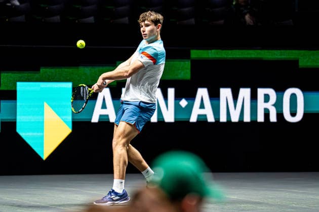 2026-02-10 ABN AMRO Open - Day Two ROTTERDAM, NETHERLANDS - FEBRUARY 10: Mees Rottgering competing during Day Two of the ABN AMRO Open at Rotterdam Ahoy on February 10, 2026 in Rotterdam, Netherlands. (Photo by Gabriel Calvino Alonso BSR Agency) Rotterdam Netherlands Content not available for redistribution in The Netherlands directly or indirectly through any third parties. Copyright: xBSRxAgencyx
