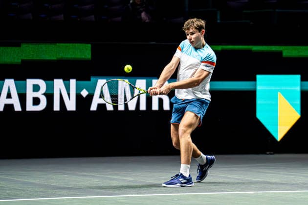 2026-02-10 ABN AMRO Open - Day Two ROTTERDAM, NETHERLANDS - FEBRUARY 10: Mees Rottgering competing during Day Two of the ABN AMRO Open at Rotterdam Ahoy on February 10, 2026 in Rotterdam, Netherlands. (Photo by Gabriel Calvino Alonso BSR Agency) Rotterdam Netherlands Content not available for redistribution in The Netherlands directly or indirectly through any third parties. Copyright: xBSRxAgencyx