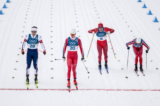 260210 Jc Schoonmaker of United States, Oskar Opstad Vike of Norway, Valerio Grond of Switzerland and Harald ostberg Amundsen of Norway after competing in the men s classic technique cross-country skiing sprint quarter final during day 4 of the 2026 Winter Olympics on February 10, 2026 in Val di Fiemme. Photo: Joel Marklund BILDBYRAN kod JM MT0970 skidor cross-country skiing langrenn Olympic Games, Olympische Spiele, Olympia, OS olympics winter olympics os ol olympiska spel vinter-os olympiske leker milano cortina 2026 milan cortina 2026 milano cortina 2026 olympic games milano cortina 2026 winter olympic games milano cortina-os milano cortina-ol vinter-ol 4 bbeng sprint norge schweiz *** 260210 Jc Schoonmaker of United States, Oskar Opstad Vike of Norway, Valerio Grond of Switzerland and Harald ostberg Amundsen of Norway after competing in the men s classic technique cross country skiing sprint quarter final during day 4 of the 2026 Winter Olympics on February 10, 2026 in Val di Fiemme Photo Joel Marklund BILDBYRAN kod JM MT0970 skidor cross country skiing langrenn olympic games olympics winter olympics os ol olympiska spel vinter os olympiske leker milano cortina 2026 milan cortina 2026 milano cortina 2026 olympic games milano cortina 2026 winter olympic games milano cortina os milano cortina ol vinter ol 4 bbeng sprint norge schweiz  Copyright: JOELxMARKLUND BB260210JM072