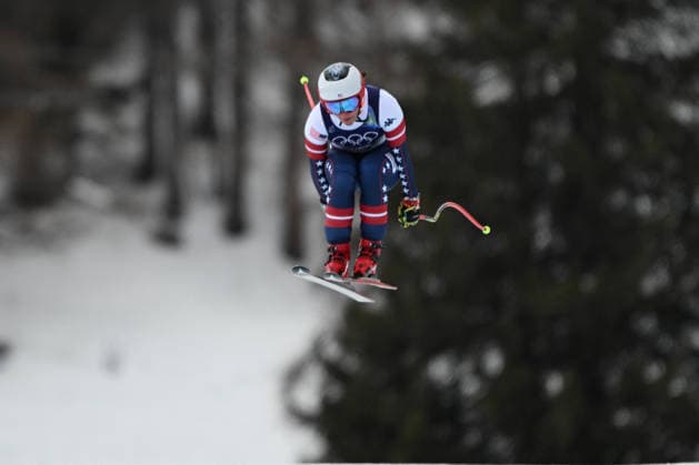GIOCHI OLIMPICI - Olimpiadi Invernali Milano-Cortina 2026 - Alpine Skiing Women s Team Combined, Downhill Breezy Johnson Mikaela Shiffrin from Stati Uniti d America during the Winter Olympic Games, Olympische Spiele, Olympia, OS Milano Cortina 2026, in Tofane Alpine Skiing Centre , on February 10 2026, in Cortina, Italy Cortina D Ampezzo Italy  Copyright: xIPAxSport ABACAx