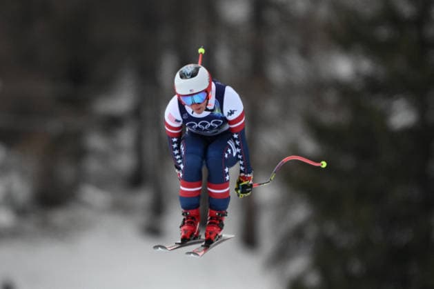 GIOCHI OLIMPICI - Olimpiadi Invernali Milano-Cortina 2026 - Alpine Skiing Women s Team Combined, Downhill Breezy Johnson Mikaela Shiffrin from Stati Uniti d America during the Winter Olympic Games, Olympische Spiele, Olympia, OS Milano Cortina 2026, in Tofane Alpine Skiing Centre , on February 10 2026, in Cortina, Italy Cortina D Ampezzo Italy  Copyright: xIPAxSport ABACAx