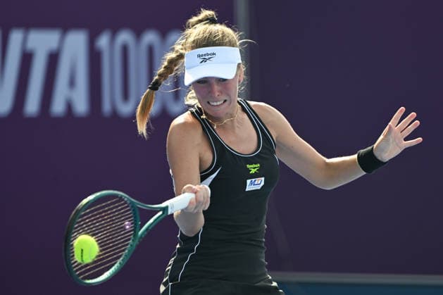 Qatar TotalEnergies Open 2026 - Day Three DOHA, QATAR FEBRUARY 10: Magdalena Frech of Poland in action against Ann Li of the United States in the second round on Day Three of the Qatar TotalEnergies Open, part of the Hologic WTA, Tennis Damen Tour, at the Khalifa International Tennis and Squash Complex on February 10, 2026 in Doha, Qatar. Doha Qatar  Copyright: xArturxWidakx originalFilename:widak-qatartot260210_np9hU.jpg