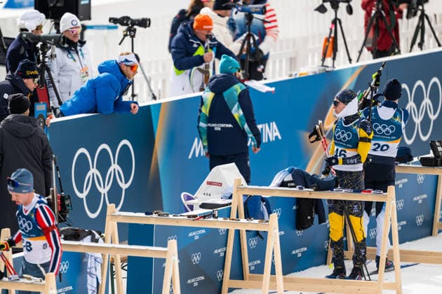 260210 Sebastian Samuelsson and shooting coach Johan Hagström of Sweden during zeroing ahead of men s biathlon 20 km individual during day 4 of the 2026 Winter Olympics on February 10, 2026 in Anterselva. Photo: Mathias Bergeld BILDBYRAN kod MB MB1320 skidskytte biathlon skiskyting Olympic Games, Olympische Spiele, Olympia, OS olympics winter olympics os ol olympiska spel vinter-os olympiske leker milano cortina 2026 milan cortina 2026 milano cortina 2026 olympic games milano cortina 2026 winter olympic games milano cortina-os milano cortina-ol vinter-ol 4 bbeng 20 km individual sverige *** 260210 Sebastian Samuelsson and shooting coach Johan Hagström of Sweden during zeroing ahead of men s biathlon 20 km individual during day 4 of the 2026 Winter Olympics on February 10, 2026 in Anterselva Photo Mathias Bergeld BILDBYRAN code MB MB1320 biathlon biathlon olympic games olympics olympics winter olympics os ol olympiska spel vinter os olympiske leker milano cortina 2026 milan cortina 2026 milano cortina 2026 olympic games milano cortina 2026 winter olympic games milano cortina os milano cortina ol vinter ol 4 bbeng 20 km individual sverige  Copyright: MATHIASxBERGELD BB260210MB020