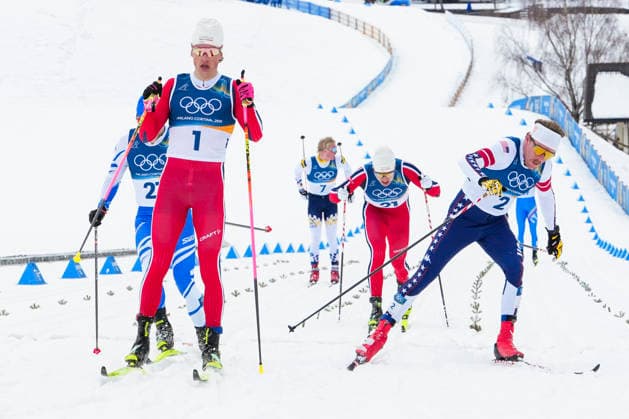 Winter Olympics in Milan Cortina 2026 Val di Fiemme, Italy 20260210. Johannes Hoesflot Klaebo from Norway, Erik Valnes from Norway and Ben Ogden from the USA during the cross-country sprint finals at Tesero stadium during the Winter Olympics in Milano Cortina 2026. Photo: Lise Aaserud NTB Val di Fiemme Italy EDITORIAL USE ONLY. RESTRICTED USE FOR BETTING COMPANIES Ref:_SPOlDlK3gd3IIY.jpg *** Winter Olympics in Milan Cortina 2026 Val di Fiemme, Italy 20260210 Johannes Hoesflot Klaebo from Norway, Erik Valnes from Norway and Ben Ogden from the USA during the cross country sprint finals at Tesero stadium during the Winter Olympics in Milano Cortina 2026 Photo Lise Aaserud NTB Val di Fiemme Italy EDITORIAL USE ONLY RESTRICTED USE FOR BETTING COMPANIES  Copyright: xLisexAserudx xNTBx