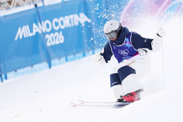 Taketo Nishizawa (JPN), FEBRUARY 10, 2026 - Freestyle Skiing : Men s Mogle Qualification during the Milano Cortina 2026 Olympic Winter games, Winterspiele,Spiele, Summer games at Livigno Aerials and Moguls Park in Livigno, Italy.  aflo_319200913