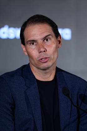 February 10, 2026, Madrid, Madrid, Spain: Rafa Nadal attends during the presentation of the Spin&Swing initiative by the Rafa Nadal Foundation and Cantabria Labs, at the Real Club de Campo Villa de Madrid on February 10, 2026, in Madrid, Spain. Presentation Of Spin&Swing Initiative By The Rafa Nadal Foundation And Cantabria Labs  - ZUMAa181 20260210_zaa_a181_009 Copyright: xDennisxAgyemanx
