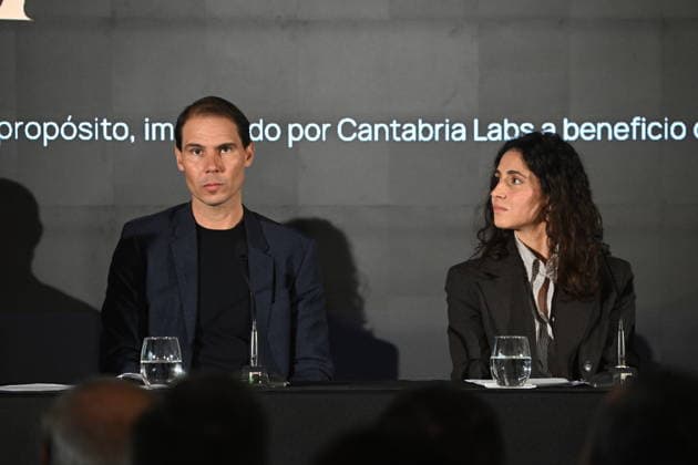 Rafa Nadal y Cantabria Labs presentan Spin&Swing Rafa Nadal y Xisca Perelló durante la presentación de Spin&Swing en el Real Club de Campo Villa de Madrid, a 10 de febrero de 2026, en Madrid (Espana). Se trata de la nueva iniciativa deportiva solidaria impulsada por Rafa Nadal y Cantabria Labs, destinada a apoyar los proyectos sociales de la Fundación Rafa Nadal. FAMOSOS;NADAL;ASOCIACIÓN José Madrid Madrid Espana  Copyright: xJosÃ xOlivax 7279115