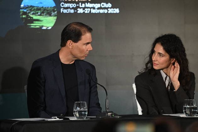 Rafa Nadal y Cantabria Labs presentan Spin&Swing Rafa Nadal y Xisca Perelló durante la presentación de Spin&Swing en el Real Club de Campo Villa de Madrid, a 10 de febrero de 2026, en Madrid (Espana). Se trata de la nueva iniciativa deportiva solidaria impulsada por Rafa Nadal y Cantabria Labs, destinada a apoyar los proyectos sociales de la Fundación Rafa Nadal. FAMOSOS;NADAL;ASOCIACIÓN José Madrid Madrid Espana  Copyright: xJosÃ xOlivax 7279116