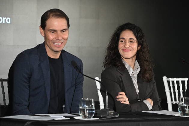 Rafa Nadal y Cantabria Labs presentan Spin&Swing Rafa Nadal y Xisca Perelló durante la presentación de Spin&Swing en el Real Club de Campo Villa de Madrid, a 10 de febrero de 2026, en Madrid (Espana). Se trata de la nueva iniciativa deportiva solidaria impulsada por Rafa Nadal y Cantabria Labs, destinada a apoyar los proyectos sociales de la Fundación Rafa Nadal. FAMOSOS;NADAL;ASOCIACIÓN José Madrid Madrid Espana  Copyright: xJosÃ xOlivax 7279118