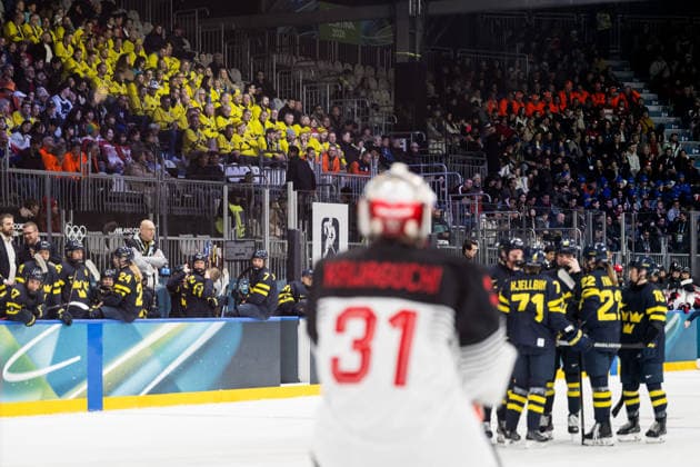 260210 Fans of Sweden in the women s Ice hockey, Eishockey game between Japan and Sweden during day 4 of the 2026 Winter Olympics on February 10, 2026 in Milan. Photo: Emma Wallskog BILDBYRAN kod EW EW0626 ishockey ice hockey Olympic Games, Olympische Spiele, Olympia, OS olympics winter olympics os ol olympiska spel vinter-os olympiske leker milano cortina 2026 milan cortina 2026 milano cortina 2026 olympic games milano cortina 2026 winter olympic games milano cortina-os milano cortina-ol vinter-ol 4 bbeng sweden sverige dam japan publik *** 260210 Fans of Sweden in the women s ice hockey game between Japan and Sweden during day 4 of the 2026 Winter Olympics on February 10, 2026 in Milan Photo Emma Wallskog BILDBYRAN kod EW EW0626 ishockey ice hockey olympic games olympics winter olympics os ol olympiska spel vinter os olympiske leker milano cortina 2026 milan cortina 2026 milano cortina 2026 olympic games milano cortina 2026 winter olympic games milano cortina os milano cortina ol vinter ol 4 bbeng sweden sverige dam japan publik  Copyright: EMMAxWALLSKOG BB260210EW035