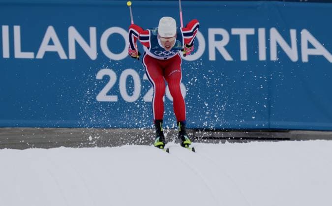 Johannes Hoesfflot (Hösflot) KLAEBO (KLÄBO) (NOR), 1.Platz,1st place, Sieger, winner, Olympiasieger, Olympic Champion. Skilanglauf, Klassik-Sprint. Olympische Winterspiele 2026. 10.2.2026, in Tesero Cross-Country Stadium, Italien. Quelle Copyright Credit : Oryk HAIST *** Johannes Hoesfflot Hösflot KLAEBO KLÄBO NOR , 1 Platz,1st place, Sieger, winner, Olympiasieger, Olympic Champion cross-country skiing, classic sprint Olympic Winter Games 2026 10 2 2026, in Tesero Cross Country Stadium, Italy Source Copyright Credit Oryk HAIST xOLY-LL-CCS03x