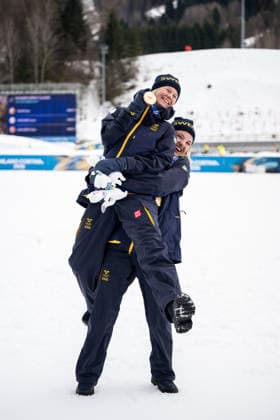 260210 Maja Dahlqvist of Sweden and Linn Svahn of Sweden celebrate after women s classic technique cross-country skiing sprint final during day 4 of the 2026 Winter Olympics on February 10, 2026 in Val di Fiemme. Photo: Maxim Thore BILDBYRAN kod MT MT0969 skidor cross-country skiing langrenn Olympic Games, Olympische Spiele, Olympia, OS olympics winter olympics os ol olympiska spel vinter-os olympiske leker milano cortina 2026 milan cortina 2026 milano cortina 2026 olympic games milano cortina 2026 winter olympic games milano cortina-os milano cortina-ol vinter-ol 4 bbeng sprint jubel sverige *** 260210 Maja Dahlqvist of Sweden and Linn Svahn of Sweden celebrate after women s classic technique cross country skiing sprint final during day 4 of the 2026 Winter Olympics on February 10, 2026 in Val di Fiemme Photo Maxim Thore BILDBYRAN kod MT MT0969 skidor cross country skiing langrenn olympic games olympics winter olympics os ol olympiska spel vinter os olympiske leker milano cortina 2026 milan cortina 2026 milano cortina 2026 olympic games milano cortina 2026 winter olympic games milano cortina os milano cortina ol vinter ol 4 bbeng sprint jubel sverige  Copyright: MAXIMxTHORE BB260210MT178