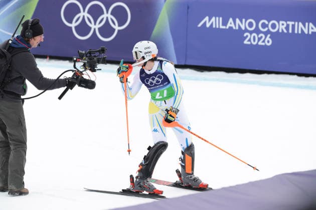 Francesca Baruzzi Farriol (ARG) during the Olympic Winter games, Winterspiele,Spiele, Summer games Milano-Cortina 2026, Alpine Skiing Women s Team Combined Slalom on February 10, 2026 at Tofane Alpine Skiing Centre in Cortina D Ampezzo, Italy  Copyright: xLucianoxMariaxBisi IPAxSportx xipa-agency.netx xx IPA_71221763 IPA_Agency_IPA71221763
