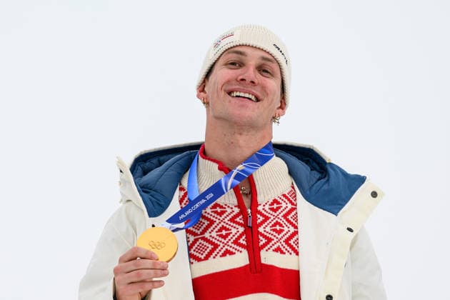 260210 Birk Ruud of Norway celebrates on the podium with his gold medal after men™s freestyle skiing slopestyle final during day 4 of the 2026 Winter Olympics on February 10, 2026 in Livigno. Photo: Vegard Grott BILDBYRAN kod VG VG0867 bbeng Olympic Games, Olympische Spiele, Olympia, OS olympics winter olympics os ol olympiska spel vinter-os olympiske leker milano cortina 2026 milan cortina 2026 milano cortina 2026 olympic games milano cortina 2026 winter olympic games milano cortina-os milano cortina-ol vinter-ol finale freeskiing slopestyle freeski freestyle friski norge jubel os-guld guld gold *** 260210 Birk Ruud of Norway celebrates on the podium with his gold medal after men™s freestyle skiing slopestyle final during day 4 of the 2026 Winter Olympics on February 10, 2026 in Livigno Photo Vegard Grott BILDBYRAN kod VG VG0867 bbeng olympic games olympics winter olympics os ol olympiska spel vinter os olympiske leker milano cortina 2026 milan cortina 2026 milano cortina 2026 olympic games milano cortina 2026 winter olympic games milano cortina os milano cortina ol vinter ol finale freeskiing slopestyle freeski freestyle friski norge jubel os guld guld gold  Copyright: VEGARDxGRoTT BB260210VG030