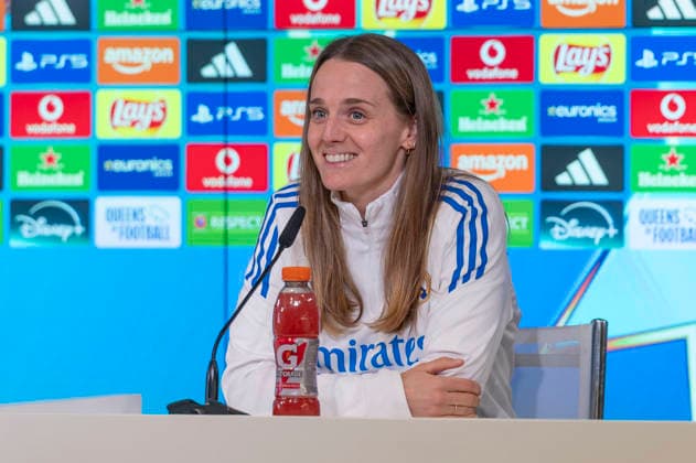 February 10, 2026, Madrid, Madrid, Spain: SANDIE TOLETTI of Real Madrid Femenino CF speaks to the media during the UEFA Women s Nations League 2025 26 press conference, PK, Pressekonferenz held at the Valdebebas training ground on February 10, 2026, in Madrid, Spain. Madrid Spain - ZUMAc312 20260210_zsp_c312_007 Copyright: xOscarxManuelxSanchezx