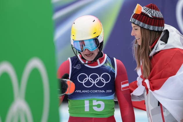 Wendy Holdener (SUI) during the Olympic Winter games, Winterspiele,Spiele, Summer games Milano-Cortina 2026, Alpine Skiing Women s Team Combined Slalom on February 10, 2026 at Tofane Alpine Skiing Centre in Cortina D Ampezzo, Italy  Copyright: xLucianoxMariaxBisi IPAxSportx xipa-agency.netx xx IPA_71222327 IPA_Agency_IPA71222327
