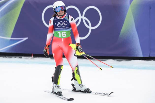 Wendy Holdener (SUI) during the Olympic Winter games, Winterspiele,Spiele, Summer games Milano-Cortina 2026, Alpine Skiing Women s Team Combined Slalom on February 10, 2026 at Tofane Alpine Skiing Centre in Cortina D Ampezzo, Italy  Copyright: xLucianoxMariaxBisi IPAxSportx xipa-agency.netx xx IPA_71222328 IPA_Agency_IPA71222328
