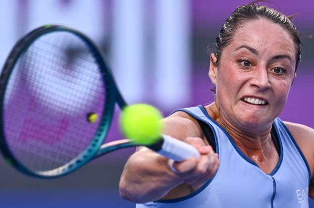 WTA, Tennis Damen QATAR TOTALENERGIES OPEN 2026-ROUND OF 32 Elisabetta Cocciaretto of Italy competes in her round of 32 match against Coco Gauff of the United States during the WTA Qatar TotalEnergies Open 2026 tennis tournament at the Khalifa International Tennis Complex in Doha, Qatar, on February 10, 2026. ¨¨ DOHA Qatar Copyright: xNOUSHADx