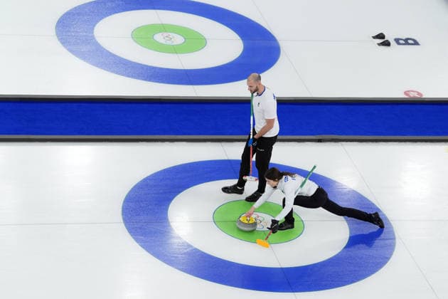 Finale di doppio misto Curling tra Italia e Gran Bretagna per la medaglia di bronzo in occasione delle Olimpiadi Invernali Milano-Cortina 2026 2026 10 Febbraio 2026, Cortina, Italia (Foto Davide Spada LaPresse)  Copyright: xSpada LaPressex