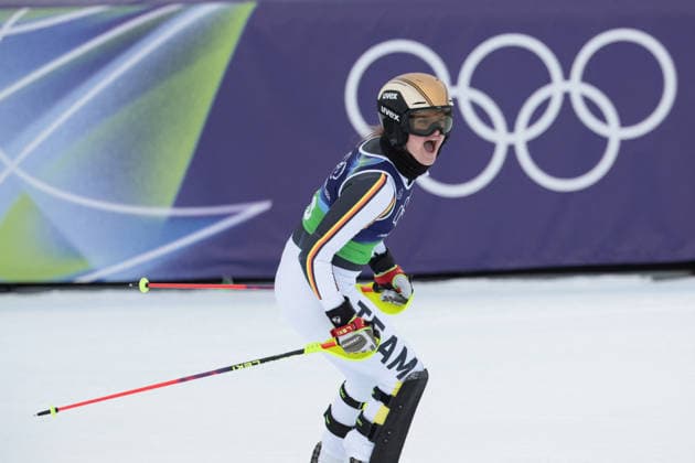 GIOCHI OLIMPICI - Olimpiadi Invernali Milano-Cortina 2026 - Alpine Skiing Women s Team Combined, Slalom Emma Aicher (GER) during the Olympic Winter games, Winterspiele,Spiele, Summer games Milano-Cortina 2026, Alpine Skiing Women s Team Combined Slalom on February 10, 2026 at Tofane Alpine Skiing Centre in Cortina D Ampezzo, Italy Cortina D Ampezzo Italy  Copyright: xIPAxSport ABACAx