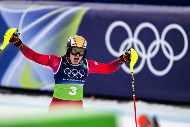 260210 Katharina Huber of Austria celebrates after competing in women s team combined alpine skiing during day 4 of the 2026 Winter Olympics on February 10, 2026 in Cortina. Photo: Jon Olav Nesvold BILDBYRAN COP 217 JE0115 alpint alpine skiing Olympic Games, Olympische Spiele, Olympia, OS olympics winter olympics os ol olympiska spel vinter-os olympiske leker milano cortina 2026 milan cortina 2026 milano cortina 2026 olympic games milano cortina 2026 winter olympic games milano cortina-os milano cortina-ol vinter-ol 4 bbeng dam jubel österrike *** 260210 Katharina Huber of Austria celebrates after competing in women s team combined alpine skiing during day 4 of the 2026 Winter Olympics on February 10, 2026 in Cortina Photo Jon Olav Nesvold BILDBYRAN COP 217 JE0115 alpine alpine skiing olympic games olympics winter olympics os ol olympiska spel vinter os olympiske leker milano cortina 2026 milan cortina 2026 milano cortina 2026 olympic games milano cortina 2026 winter olympic games milano cortina os milano cortina ol vinter ol 4 bbeng dam jubel österrike  Copyright: JONxOLAVxNESVOLD BB260210JE067