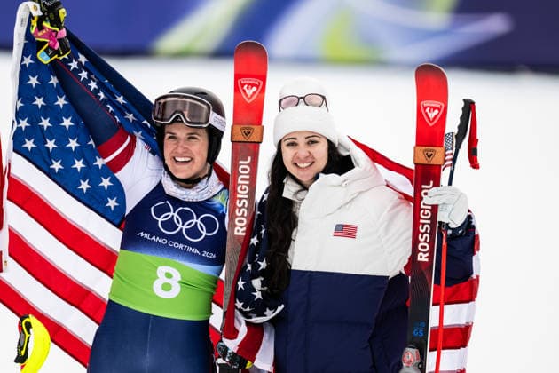260210 Jacqueline Wiles and Paula Moltzan of United States celebrate after competing in women s team combined alpine skiing during day 4 of the 2026 Winter Olympics on February 10, 2026 in Cortina. Photo: Jon Olav Nesvold BILDBYRAN COP 217 JE0115 alpint alpine skiing Olympic Games, Olympische Spiele, Olympia, OS olympics winter olympics os ol olympiska spel vinter-os olympiske leker milano cortina 2026 milan cortina 2026 milano cortina 2026 olympic games milano cortina 2026 winter olympic games milano cortina-os milano cortina-ol vinter-ol 4 bbeng dam jubel österrike *** 260210 Jacqueline Wiles and Paula Moltzan of United States celebrate after competing in women s team combined alpine skiing during day 4 of the 2026 Winter Olympics on February 10, 2026 in Cortina Photo Jon Olav Nesvold BILDBYRAN COP 217 JE0115 alpine alpine skiing olympic games olympics winter olympics os ol olympiska spel vinter os olympiske leker milano cortina 2026 milan cortina 2026 milano cortina 2026 olympic games milano cortina 2026 winter olympic games milano cortina os milano cortina ol vinter ol 4 bbeng dam jubel österrike  Copyright: JONxOLAVxNESVOLD BB260210JE074
