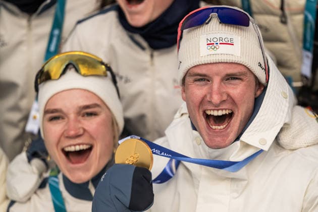 260210 Johan-Olav Botn of Norway celebrates with his gold medal after competing men s biathlon 20 km individual during day 4 of the 2026 Winter Olympics on February 10, 2026 in Anterselva. Photo: Mathias Bergeld BILDBYRAN kod MB MB1320 skidskytte biathlon skiskyting Olympic Games, Olympische Spiele, Olympia, OS olympics winter olympics os ol olympiska spel vinter-os olympiske leker milano cortina 2026 milan cortina 2026 milano cortina 2026 olympic games milano cortina 2026 winter olympic games milano cortina-os milano cortina-ol vinter-ol 4 bbeng 20 km individual jubel norge guld gold *** 260210 Johan Olav Botn of Norway celebrates with his gold medal after competing men s biathlon 20 km individual during day 4 of the 2026 Winter Olympics on February 10, 2026 in Anterselva Photo Mathias Bergeld BILDBYRAN code MB MB1320 biathlon biathlon olympic games olympics olympics winter olympics os ol olympiska spel vinter os olympiske leker milano cortina 2026 milan cortina 2026 milano cortina 2026 olympic games milano cortina 2026 winter olympic games milano cortina os milano cortina ol vinter ol 4 bbeng 20 km individual jubel norge guld gold  Copyright: MATHIASxBERGELD BB260210MB068