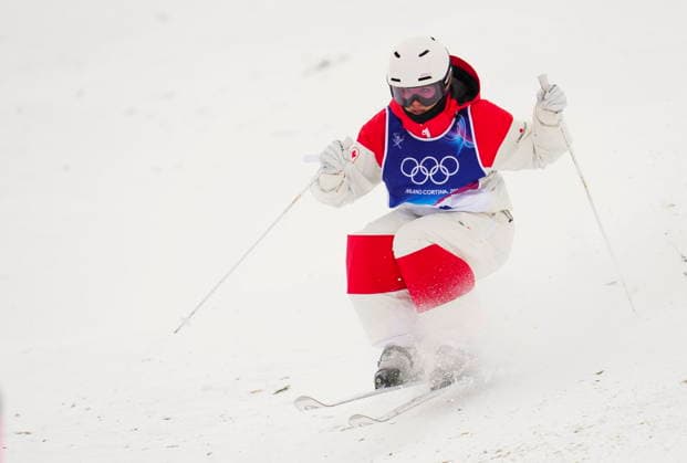 February 10, 2026, Livigno, Italy: Ashley Koehler from Lac-Beauport, Que., competes in the women s moguls qualification at the Milano Cortina 2026 Winter Olympic Games, Olympische Spiele, Olympia, OS in Livigno, Italy on Tuesday, Feb. 10, 2026. Canada News - February 10, 2026  - ZUMAc35_ 20260210_zaf_c35_090 Copyright: xSeanxKilpatrickx
