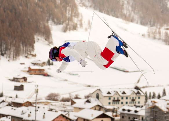 February 10, 2026, Livigno, Italy: Canada s Maia Schwinghammer, from Saskatoon, Sask., competes in the women s moguls qualification at the Milano Cortina 2026 Winter Olympic Games, Olympische Spiele, Olympia, OS in Livigno, Italy on Tuesday, Feb. 10, 2026. Canada News - February 10, 2026  - ZUMAc35_ 20260210_zaf_c35_097 Copyright: xSeanxKilpatrickx