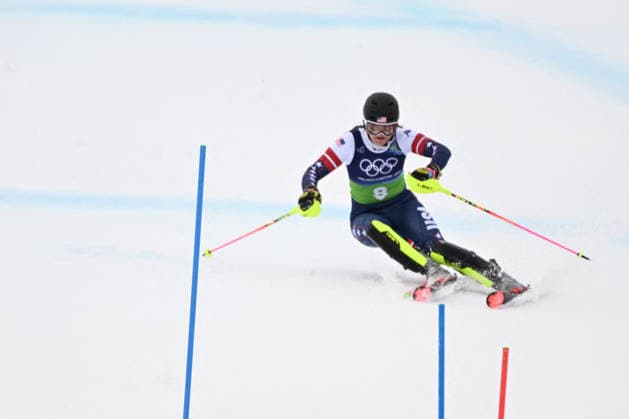 GIOCHI OLIMPICI - Olimpiadi Invernali Milano-Cortina 2026 - Alpine Skiing Women s Team Combined, Slalom Jacqueline Wiles Paula Moltzan from Stati Uniti d America during the Winter Olympic Games, Olympische Spiele, Olympia, OS Milano Cortina 2026, in Tofane Alpine Skiing Centre , on February 10 2026, in Cortina, Italy Cortina D Ampezzo Italy  Copyright: xIPAxSport ABACAx