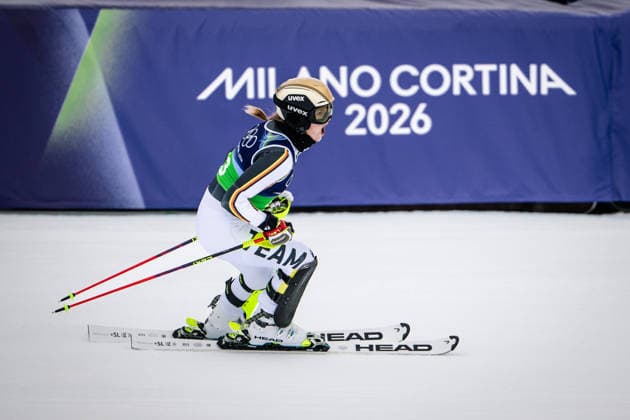 Emma Aicher of Germany celebrate after winning the silver medal., Women’s Alpine Team Combination, Slalom, Milano Cortina 2026 Olympic Games, Olympische Spiele, Olympia, OS 10-02-2026 *** Emma Aicher of Germany celebrate after winning the silver medal , Womens Alpine Team Combination, Slalom, Milano Cortina 2026 Olympic Games 10 02 2026 Copyright: HMBxMedia MarcxNiemeyer