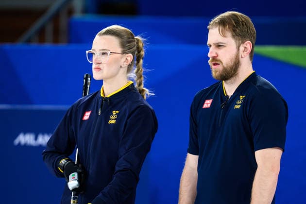 260210 Isabella Wrana and Rasmus Wrana of Sweden compete in the mixed doubles curling final match between Sweden and USA during day 4 of the 2026 Winter Olympics on February 10, 2026 in Cortina. Photo: Jon Olav Nesvold BILDBYRAN COP 217 JM0787 bbeng curling Olympic Games, Olympische Spiele, Olympia, OS olympics winter olympics os ol olympiska spel vinter-os olympiske leker milano cortina 2026 milan cortina 2026 milano cortina 2026 olympic games milano cortina 2026 winter olympic games milano cortina-os milano cortina-ol vinter-ol final sverige sweden usa united states *** 260210 Isabella Wrana and Rasmus Wrana of Sweden compete in the mixed doubles curling final match between Sweden and USA during day 4 of the 2026 Winter Olympics on February 10, 2026 in Cortina Photo Jon Olav Nesvold BILDBYRAN COP 217 JM0787 bbeng curling olympic games olympics winter olympics os ol olympiska spel vinter os olympiske leker milano cortina 2026 milan cortina 2026 milano cortina 2026 olympic games milano cortina 2026 winter olympic games milano cortina os milano cortina ol vinter ol final sverige sweden usa united states  Copyright: JONxOLAVxNESVOLD BB260210JE095