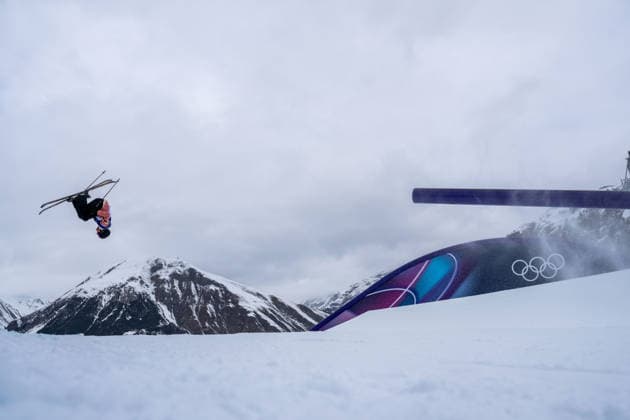Milano Cortina 2026 Olympic Winter games, Winterspiele,Spiele, Summer games LIVIGNO, ITALY - FEBRUARY 10: Birk Ruud of Norway competes in the Freestyle Skiing Slopestyle Competition Milano Cortina 2026 Olympic Winter Games on February 10, 2026 Mine Kasapoglu Anadolu Livigno Italy. Editorial use only. Please get in touch for any other usage.  Copyright: x2026xAnadoluxMinexKasapoglux