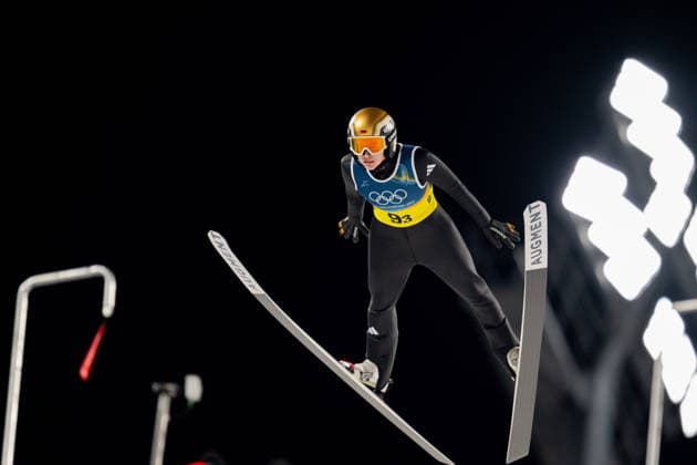 OLYMPICS - Winter Olympic Games, Olympische Spiele, Olympia, OS Milano Cortina 2026 VAL DI FIEMME,ITALY,10.FEB.26 - OLYMPICS, Ski jumping, Skispringen, Ski, nordisch - Winter Olympic Games Milano Cortina 2026, normal hill, mixed team. Image shows Selina Freitag (GER).  GEPAxpictures xOliverxLerch