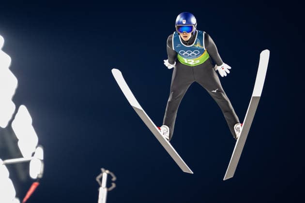 OLYMPICS - Winter Olympic Games, Olympische Spiele, Olympia, OS Milano Cortina 2026 VAL DI FIEMME,ITALY,10.FEB.26 - OLYMPICS, Ski jumping, Skispringen, Ski, nordisch - Winter Olympic Games Milano Cortina 2026, normal hill, mixed team. Image shows Ryoyu Kobayashi (JPN).  GEPAxpictures xOliverxLerch