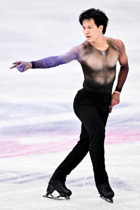 Adam SIAO HIM FA (FRA), during Men Single Skating Practice, at the Olympic Winter games, Winterspiele,Spiele, Summer games Milano Cortina 2026, at Milano Ice Skating Arena, on February 10, 2026 in Milan, Italy. Noxthirdxpartyxsales  aflo_319239598