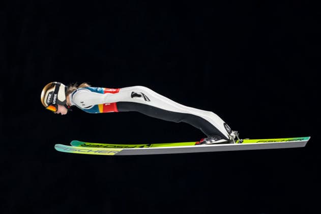 OLYMPICS - Winter Olympic Games, Olympische Spiele, Olympia, OS Milano Cortina 2026 PREDAZZO,ITALY,10.FEB.26 - OLYMPICS, Ski jumping, Skispringen, Ski, nordisch - Winter Olympic Games Milano Cortina 2026, normal hill, mixed team. Image shows Nika Vodan (SLO).  GEPAxpictures xMatthiasxTrinkl