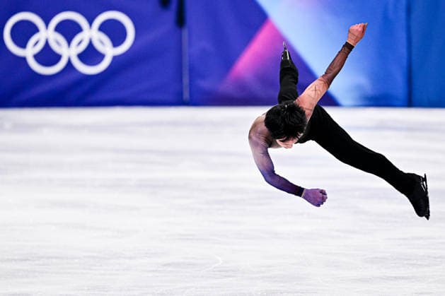 Adam SIAO HIM FA (FRA), during Men Single Skating Practice, at the Olympic Winter games, Winterspiele,Spiele, Summer games Milano Cortina 2026, at Milano Ice Skating Arena, on February 10, 2026 in Milan, Italy. Noxthirdxpartyxsales  aflo_319239648