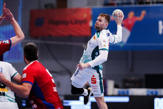 Throw Goal William Bogojevic SC DHfK Leipzig, 20 GER, Handball Sport Verein Hamburg vs SC DHfK Leipzig, Handball, 1 Bundesliga, Matchday 20, Season 2025 2026, 10 02 2026 GER, Handball Sport Verein Hamburg vs SC DHfK Leipzig, Handball, 1 Bundesliga, Matchday 20, Season 2025 2026, 10 02 2026 Hamburg Copyright: xEibner-Pressefoto MarcelxvonxFehrnx EP_MFN