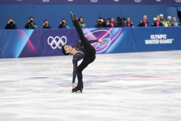 Winter Olympics - Men s Single Skating - Short Program Donovan Carrillo of Team Mexico competes in Men s Single Skating - Short Program on day four of the Milano Cortina 2026 Winter Olympic Games, Olympische Spiele, Olympia, OS at Milano Ice Skating Arena on February 10, 2026 in Milan, Italy. Photo by Alexis Jumeau ABACAPRESS.COM Milan Italy  Copyright: xJumeauxAlexis ABACAx