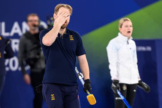 260210 Rasmus Wrana looks dejected in the mixed doubles curling final match between Sweden and USA during day 4 of the 2026 Winter Olympics on February 10, 2026 in Cortina. Photo: Jon Olav Nesvold BILDBYRAN COP 217 JM0787 bbeng curling Olympic Games, Olympische Spiele, Olympia, OS olympics winter olympics os ol olympiska spel vinter-os olympiske leker milano cortina 2026 milan cortina 2026 milano cortina 2026 olympic games milano cortina 2026 winter olympic games milano cortina-os milano cortina-ol vinter-ol final sverige sweden usa united states depp *** 260210 Rasmus Wrana looks dejected in the mixed doubles curling final match between Sweden and USA during day 4 of the 2026 Winter Olympics on February 10, 2026 in Cortina Photo Jon Olav Nesvold BILDBYRAN COP 217 JM0787 bbeng curling olympic games olympics winter olympics os ol olympiska spel vinter os olympiske leker milano cortina 2026 milan cortina 2026 milano cortina 2026 olympic games milano cortina 2026 winter olympic games milano cortina os milano cortina ol vinter ol final sverige sweden usa united states depp  Copyright: JONxOLAVxNESVOLD BB260210JE127