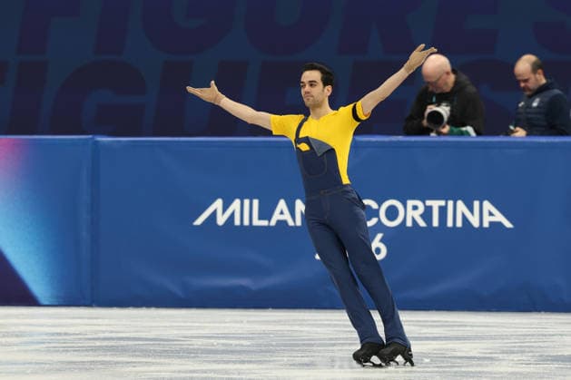 February 10, 2026, Milan, Lombardy, Italy: Given Minion s music permission after days of legal wrangling and online outcry, TOMAS GUARINO SABATE performs his Men s Single Skating short program of the Figure skating, Eiskunstlauf Team Event at the Milano Cortina 2026 Winter Olympic Games, Olympische Spiele, Olympia, OS Milan Italy - ZUMAc179 20260210_oly_c179_183 Copyright: xMickaelxChavetx