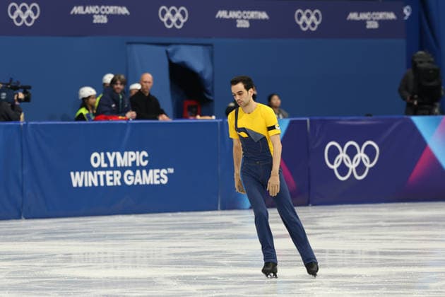 February 10, 2026, Milan, Lombardy, Italy: Given Minion s music permission after days of legal wrangling and online outcry, TOMAS GUARINO SABATE performs his Men s Single Skating short program of the Figure skating, Eiskunstlauf Team Event at the Milano Cortina 2026 Winter Olympic Games, Olympische Spiele, Olympia, OS Milan Italy - ZUMAc179 20260210_oly_c179_190 Copyright: xMickaelxChavetx
