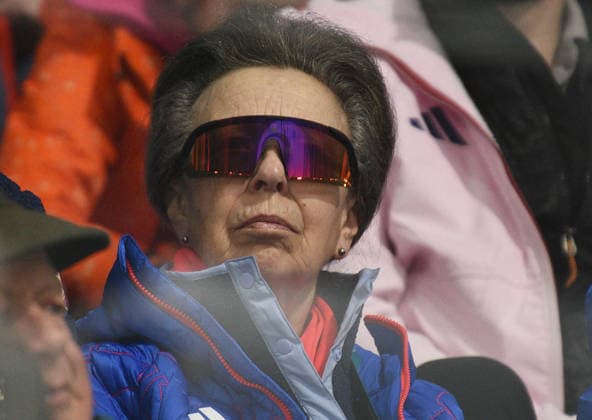 Winter Olympics - Princess Royal At Cortina Curling Olympic Stadium Princess Anne Royal watching the Curling Mixed Doubles Bronze Medal Game between Great Britain and Italy at the Cortina Curling Olympic Stadium, on day four of the Milano Cortina 2026 Winter Olympics in Cortina, Italy on February 10, 2026. Photo by Francesca Vieceli IPA ABACAPRESS.COM Cortina d Ampezzo Belluno Italy  Copyright: xIPA ABACAx