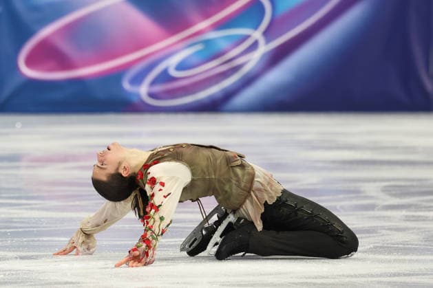 February 10, 2026, Milan, Lombardy, Italy: PETR GUMMENIK of the Individual Neutral Athletes team (AIN) in the Men s Single Skating short program of the Figure skating, Eiskunstlauf Team Event at the Milano Cortina 2026 Winter Olympic Games, Olympische Spiele, Olympia, OS Olympics 2026: Milano Cortina: Figure Skating Men S Single Skating  - ZUMAc179 20260210_oly_c179_193 Copyright: xMickaelxChavetx