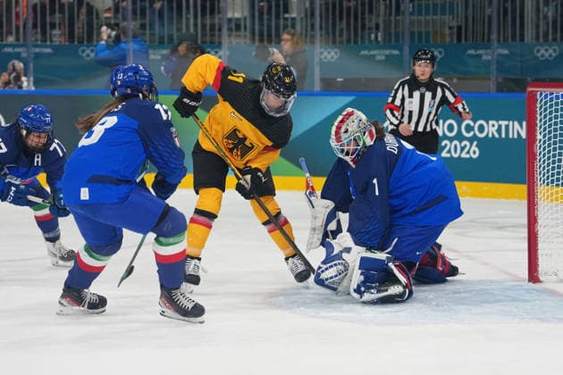 Women™s Ice hockey, Eishockey Italy - Germany at the Milano Cortina 2026 Winter Olympics, in Milan (Italy) February 10, 2026 (Photo Gian Mattia D Alberto LaPresse)  Copyright: xGianxMattiaxD Alberto LaPressex