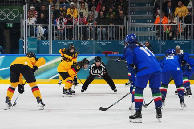 Women™s Ice hockey, Eishockey Italy - Germany at the Milano Cortina 2026 Winter Olympics, in Milan (Italy) February 10, 2026 (Photo Gian Mattia D Alberto LaPresse)  Copyright: xGianxMattiaxD Alberto LaPressex