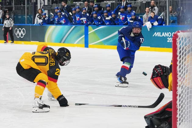 Women™s Ice hockey, Eishockey Italy - Germany at the Milano Cortina 2026 Winter Olympics, in Milan (Italy) February 10, 2026 (Photo Gian Mattia D Alberto LaPresse)  Copyright: xGianxMattiaxD Alberto LaPressex
